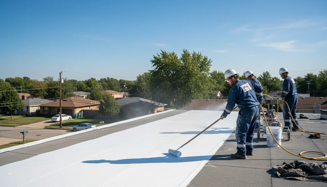Commercial roof coating in Saint Charles, IL near me